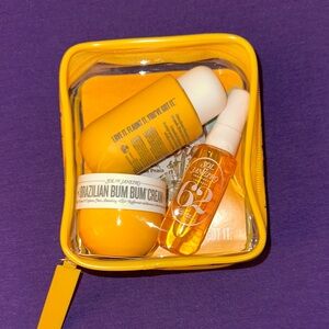Sol de Janeiro Yellow Travel Set with Bum Bum Cream & Body Oil